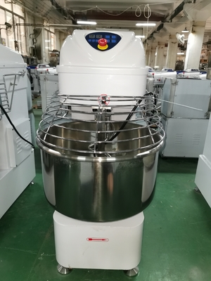 Kapasitas 80L Spiral Mixer 17,8 Rpm Tangki Kecepatan Peralatan Masak Fast Food Peralatan Dapur
