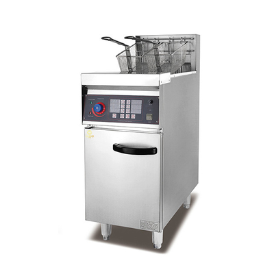 Peralatan Lini Produksi Makanan Listrik Stand 1 Tangki Fryer Dengan Sumber Daya
