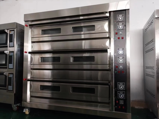 Oven Deck Gas Komersial 9 Tray Untuk Masakan Dapur