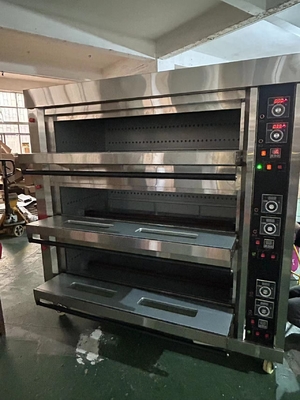 Oven Deck Gas Komersial 9 Tray Untuk Masakan Dapur