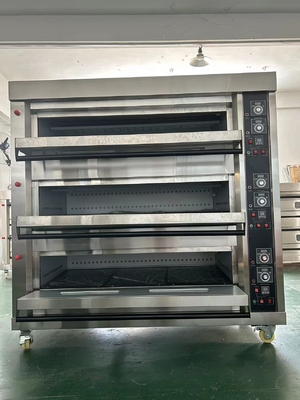 Oven Deck Gas Komersial 9 Tray Untuk Masakan Dapur