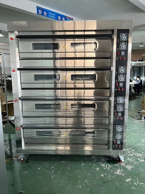 Gas Deck Oven Untuk Baking roti telur Tart Dan Mooncake Dengan 40 * 60cm Ukuran Tray