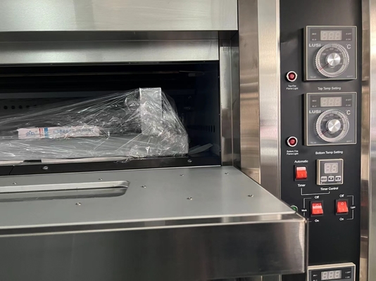 Gas Powered Kitchen Peralatan Masak Untuk Bakery Delights 494kg Heavy Duty Oven Untuk Roti Kue Bulan