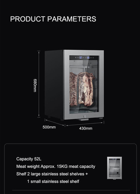 Peralatan dapur hotel 160W dan persediaan dengan kapasitas 168L dan rak stainless steel