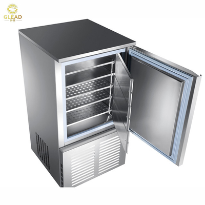 Peralatan 3-Tray R-404A Air Cooling Hotel 50KG N.W Dengan Kapasitas Pembekuan -40.C 900W Daya