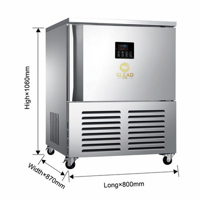 Peralatan memasak komersial 900W yang kuat 3-tray air chiller untuk freeze -18.C Deep freeze cooling