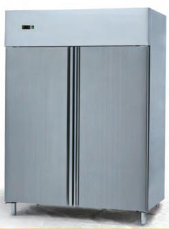 Sertifikat 220V/50Hz lemari pendingin memegang GN1/1 Pans pada 2\u2103~8\u2103 suhu