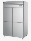 Peralatan pendingin industri 220V 50Hz Suhu 2C-8C Lemari pendingin dengan GN1/1 Pan modular