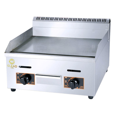 Grill Gas Profesional Untuk Dapur Komersial 11.7kw Peralatan Masak Tugas Berat