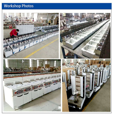 225kg Heavy Duty Gas Range Grill Oven 27Kw Peralatan dapur makanan cepat saji / peralatan memasak - GH-999A