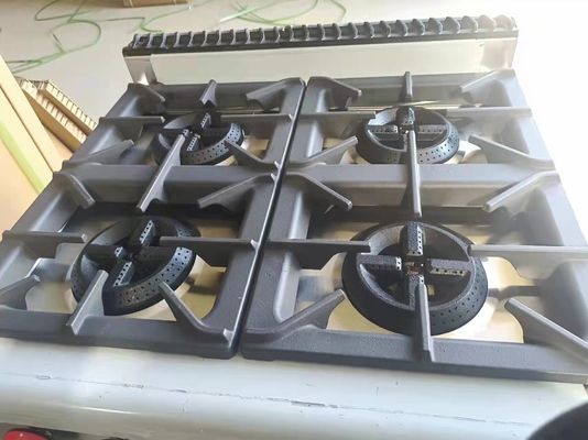 GH-987A Gas Range Dengan 4-Burner Dan Gas Oven 20.8Kw Peralatan Masak Kuat