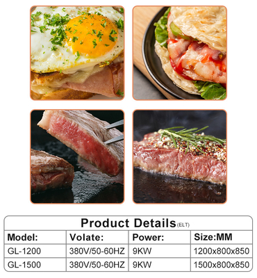 Komersial Gas Jepang Teppanyaki Peralatan Masakan Dapur