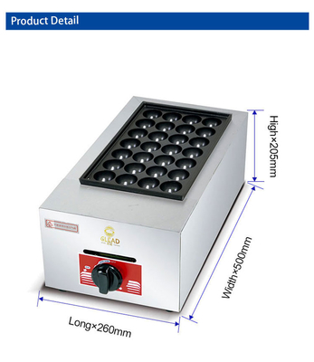Gas Quail Egg Grill Peralatan Masakan Dapur Grill LPG Ringan Dengan Tekanan Gas 2800Pa