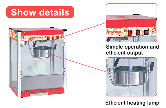 220V-240V Mesin Popcorn 1.5KW Komersial Electric Pasta Cooker Dengan Operasi Mudah