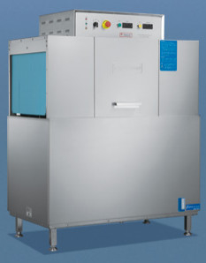 Stainless Steel SS304 Flight Type Dishwasher 380V untuk peralatan catering komersial