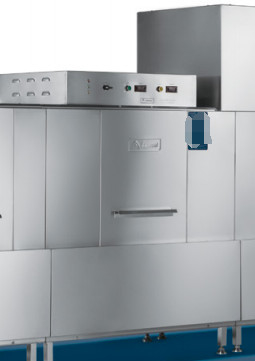 380V Stainless Steel Flight Type Dishwasher Dengan Fitur Keamanan Dan Stop Conveyor Otomatis
