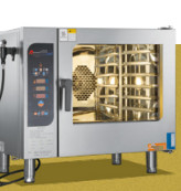 32.8KW Listrik 20x1 / 1GN Kombi Oven 400-600 kapasitas makanan Peralatan kue komersial
