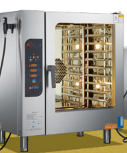 Komersial Peralatan Baking Kombi Oven A 380V Pemanasan Listrik Untuk 20x1 / 1GN Kapasitas Makanan