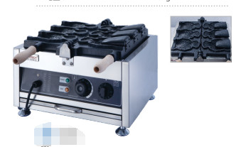 220-240V/50-60HZ Pembuat Waffle Profesional Rentang suhu 50-300 Celsius