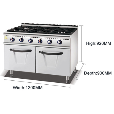 Low Noise Gas Valve Commercial Food Machine dengan kontrol suhu yang dapat disesuaikan