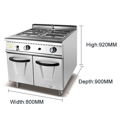 Kontrol suhu yang disesuaikan Peralatan memasak komersial 22KW katup gas untuk LPG/NG