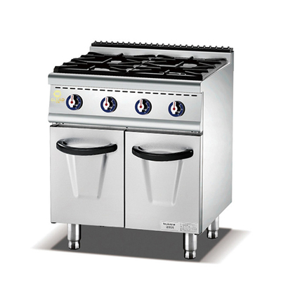 4pcs Burns Peralatan Hotel Komersial 800*708* 850 100 LPG/NG Daya 3.5kw×2 /5kw×2