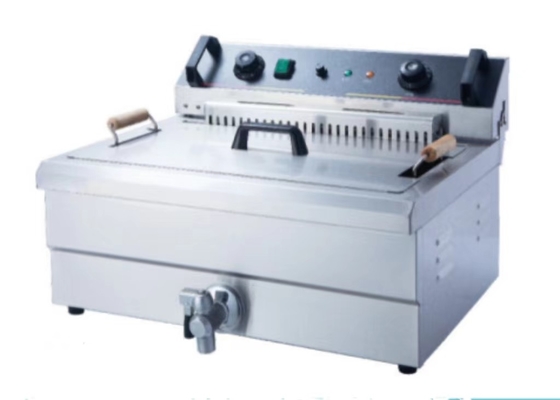 220-240v Panel kontrol mekanik Peralatan masak restoran untuk goreng