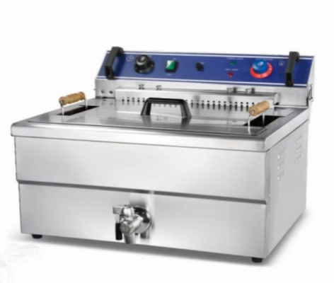 220-240v Panel kontrol mekanik Peralatan masak restoran untuk goreng