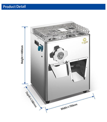 58x45x70cm Peralatan Masak Restoran dengan 220V 50HZ 1 Phase 2.2KW