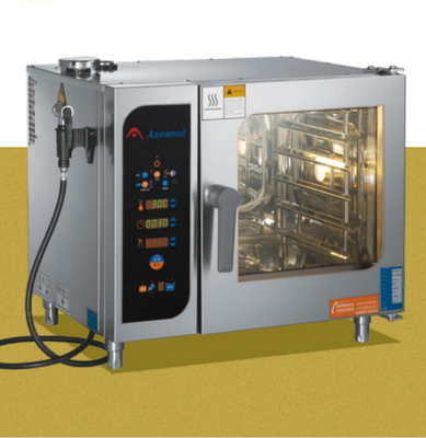 Kombi Rustless Steel Steam Oven Perak Peralatan Dapur untuk Panggang Mengukus Temperature 25-250C