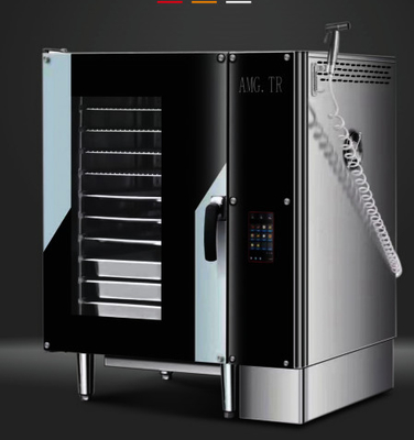 Oven uap baja tahan karat listrik dengan kemampuan pemanggang multi-fungsi dan ketinggian lapisan 67mm