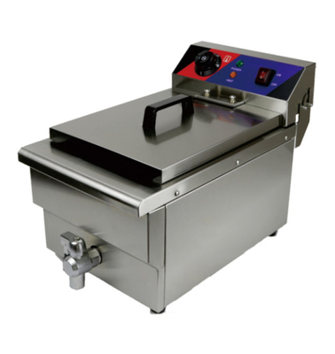 Pisang restoran stainless steel dengan 1 tangki 0-200°C Kontrol suhu Silver Finish