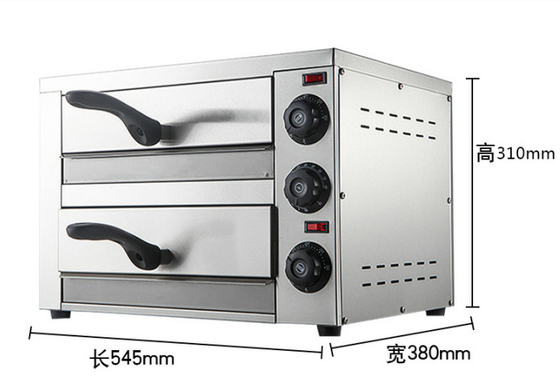 Stasiun Baking Rustless Steel Pizza Oven dengan 220V-240V Heat Control untuk membuat pizza yang sempurna