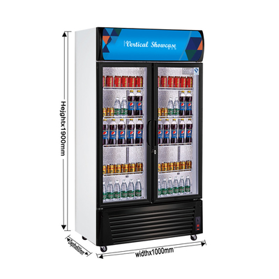 Resipi stainless steel minuman tampilan cooler kapasitas 210L Restoran peralatan pendingin