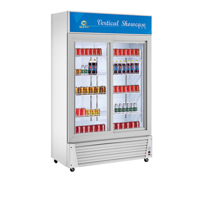Stainless Steel 210L Beverage Display Cooler untuk pendinginan minuman pada suhu 0-10