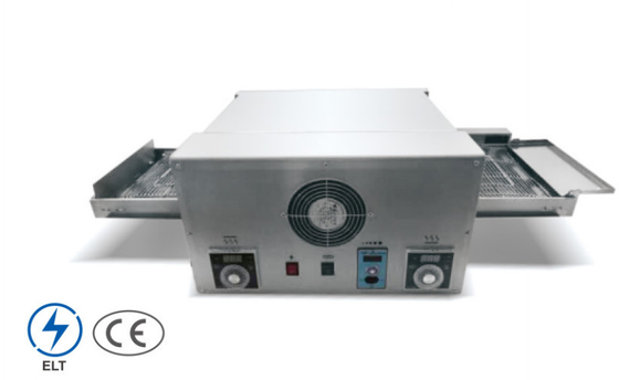 Komersial Baja Baja Baja Conveyor Pizza Oven dengan kontrol mekanik