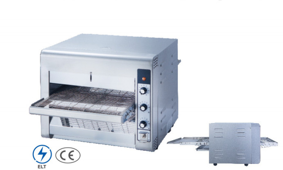 Komersial Baja Baja Baja Conveyor Pizza Oven dengan kontrol mekanik