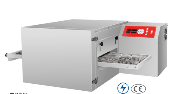 Komersial Baja Baja Baja Conveyor Pizza Oven dengan kontrol mekanik