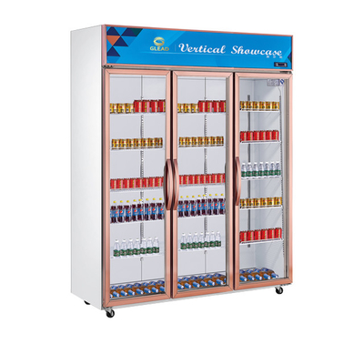 395W Stainless Steel Beverage Display Cooler untuk minuman komersial pendinginan pada 0 ~ 10.C