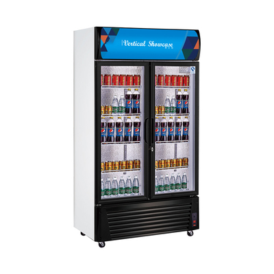 395W Stainless Steel Beverage Display Cooler untuk minuman komersial pendinginan pada 0 ~ 10.C