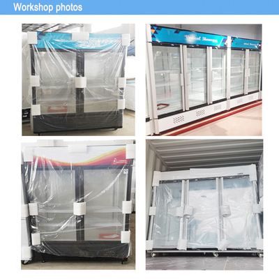 395W Stainless Steel Beverage Display Cooler untuk minuman komersial pendinginan pada 0 ~ 10.C