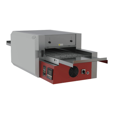 Konveyor Baja Tembaga Pizza Oven Mechanical Control Panel 50-400°C Temperature untuk Baking Pizza