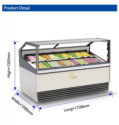 Peralatan pendingin industri berventilasi 1650W dengan siklus defrost terbalik untuk suhu -16C hingga -18C