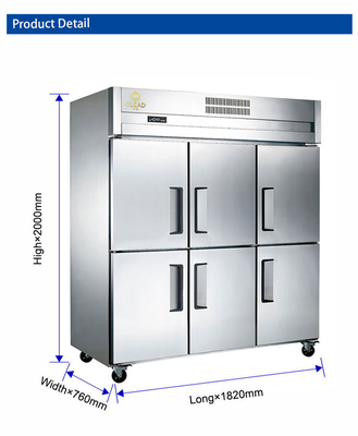 Pemanas restoran stainless steel listrik dengan kisaran suhu -12.C sampai -18.C