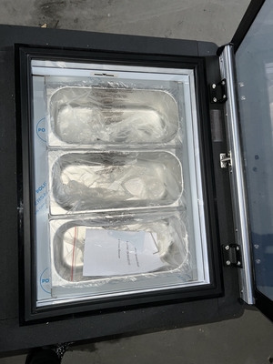 200W Smart Gelato Ice Cream Showcase dengan Defrost Siklus Reverse - Unit Pendinginan Industri 44KG
