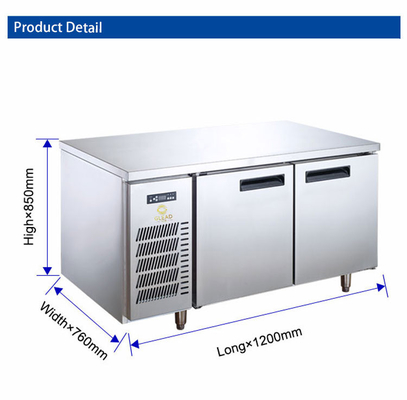 220-240v 50hz Baja tahan karat listrik penyimpanan dingin peralatan restoran