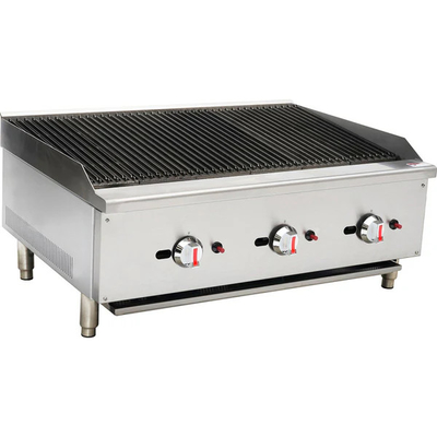 Panel kontrol digital Lava Rock Grill Peralatan memasak besi