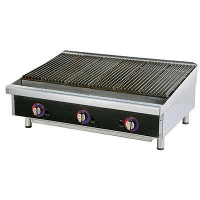 Panel kontrol digital Lava Rock Grill Peralatan memasak besi