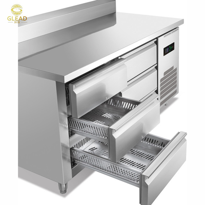 Heavy Duty 220V Industrial Refrigeration Workbench Freezer 240V 1PH Full Copper Tube Condenser 50KG N.W