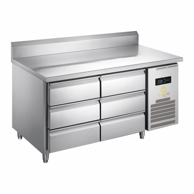 Unit pendingin industri tabung tembaga evaporator 220V untuk freezer meja kerja